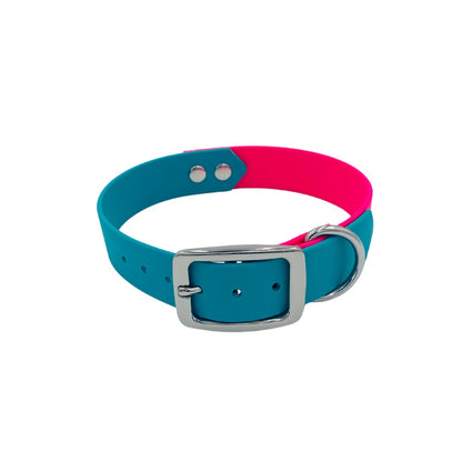 Hippe halsband hond teal passie roze