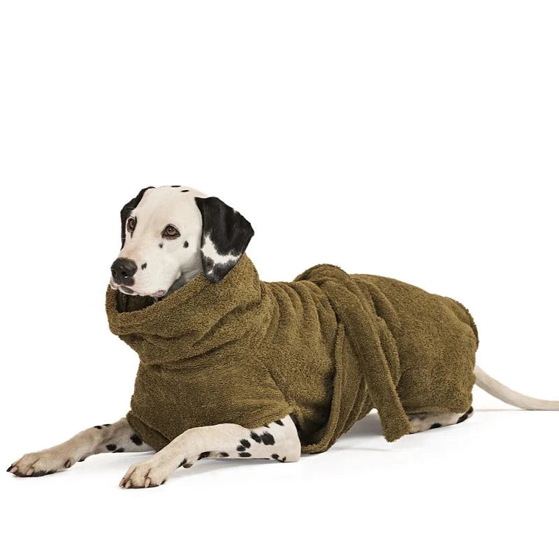 Dog bathrobe size XL - back length 65cm | Sample Sale | Cannot be returned