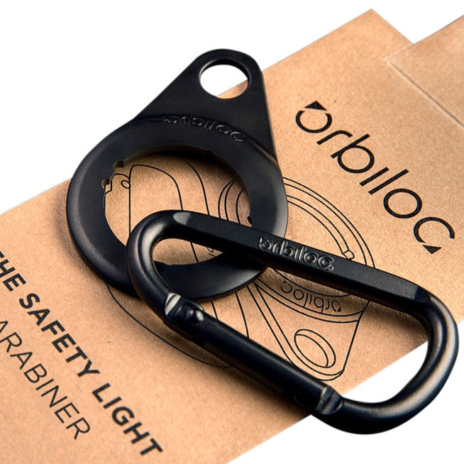 Orbiloc carabiner voor honden met lange vacht veiligheidslampje of aan tas te bevestigen