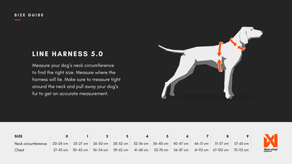 size guide line harnas non-stop dogwear