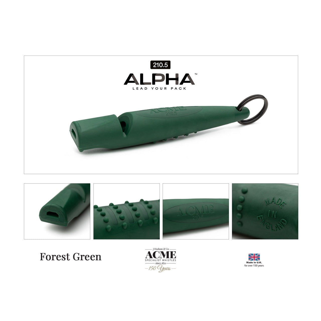 Acme Acme Alpha beste hondenfluit toonhoogte 210.5 forest green
