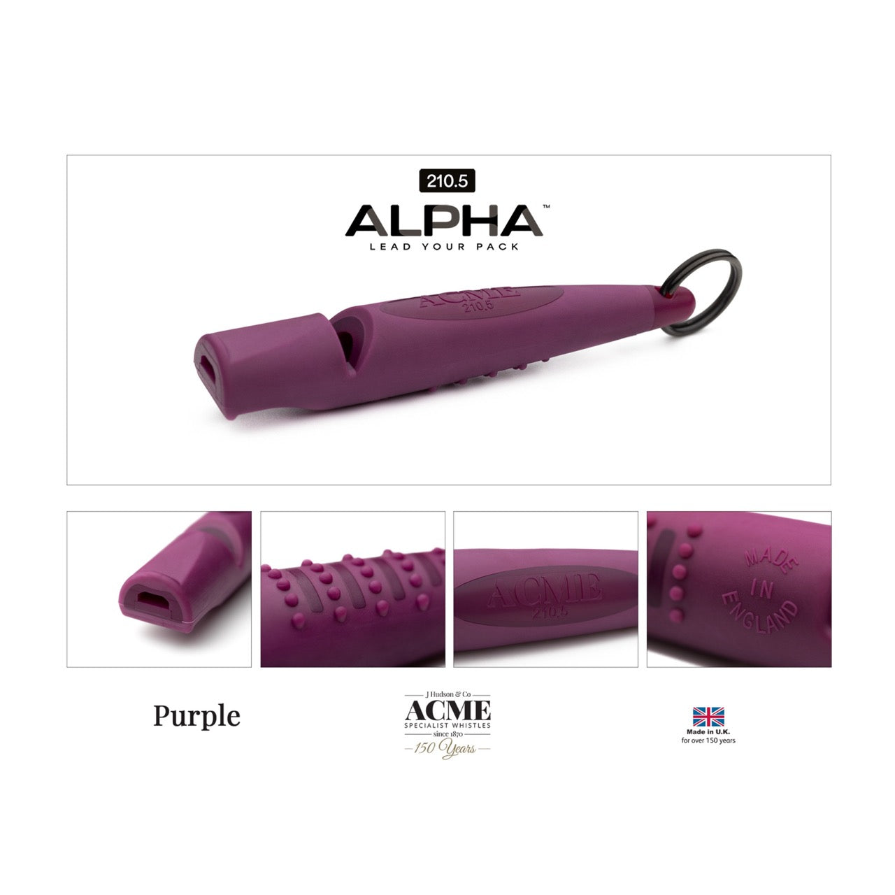 Acme Alpha beste hondenfluit toonhoogte 210.5 purple